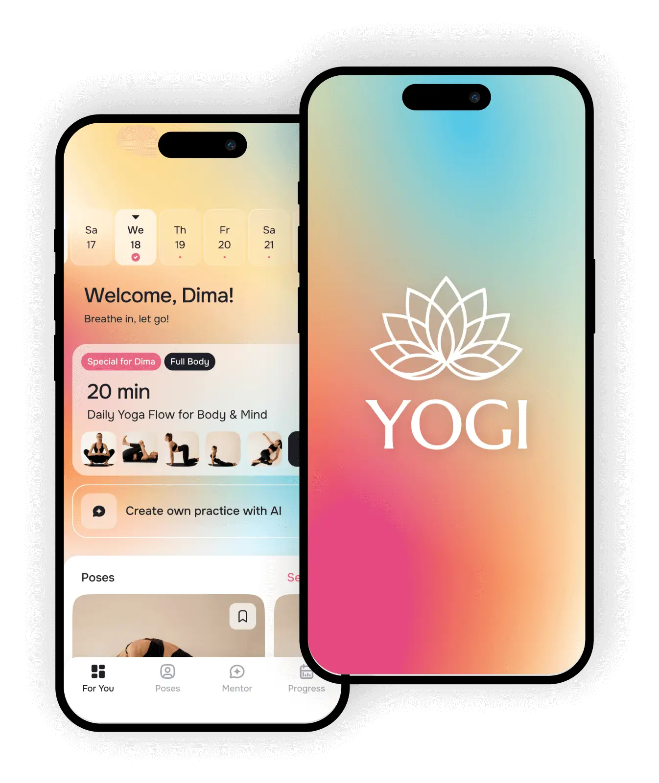 Yogi app screenshot